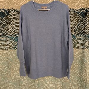 J. Crew Women's Light Blue Crewneck Sweater